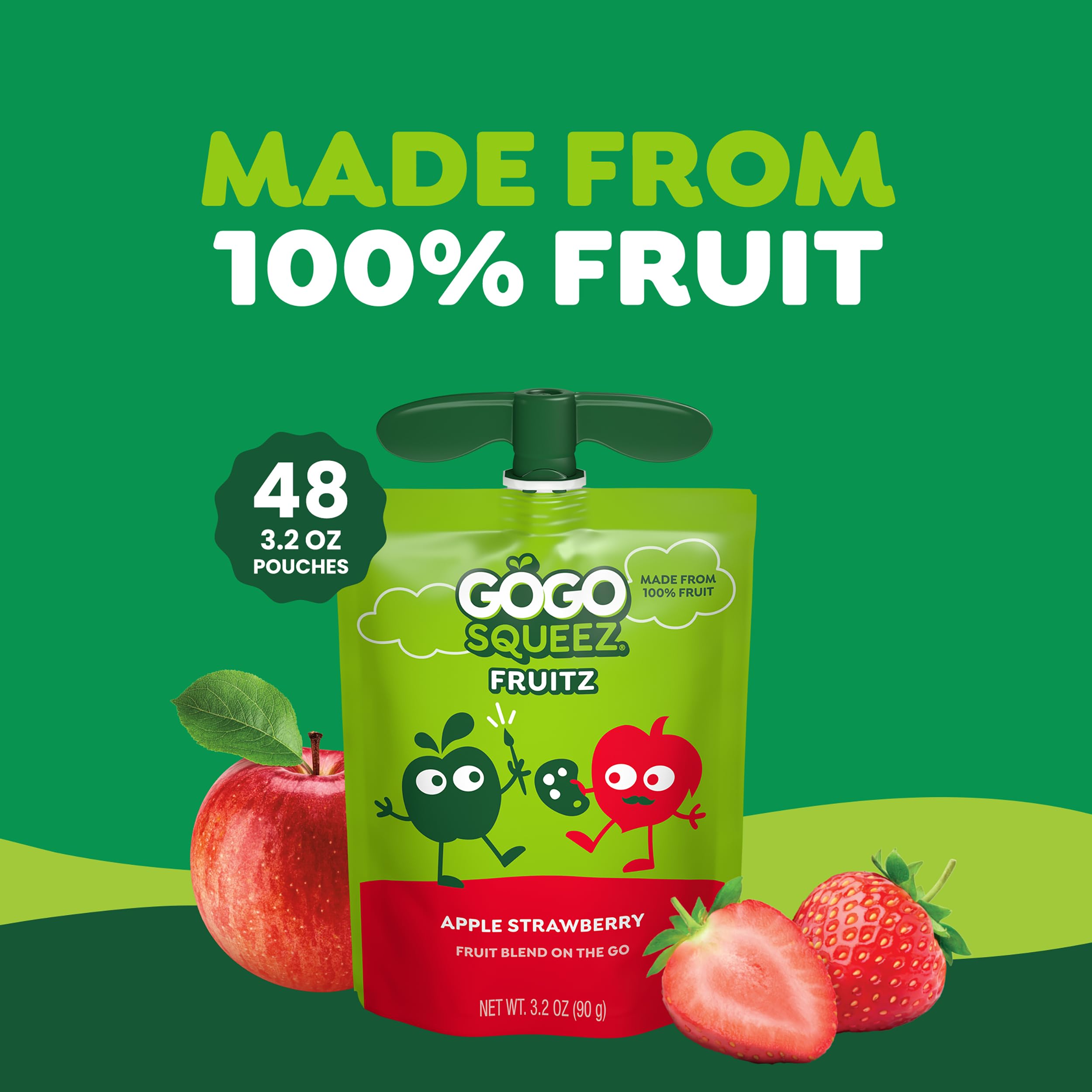 GoGo squeeZ puree texture close-up showing real fruit consistency and quality