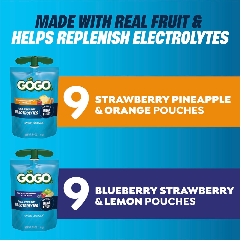 GoGo SqueeZ variety pack arranged to show multiple flavors for families