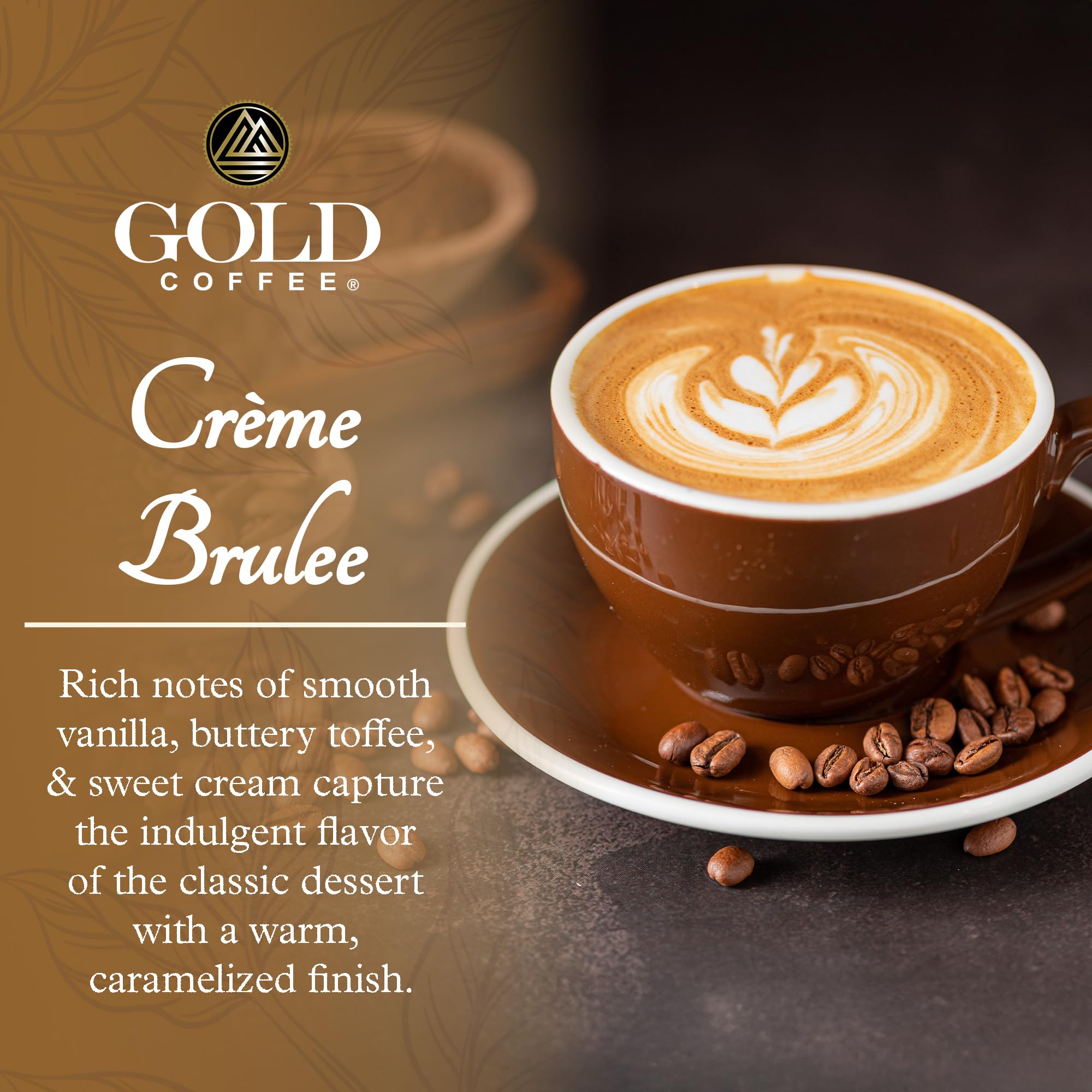 Gold Coffee Company close-up roasted beans highlighting quality