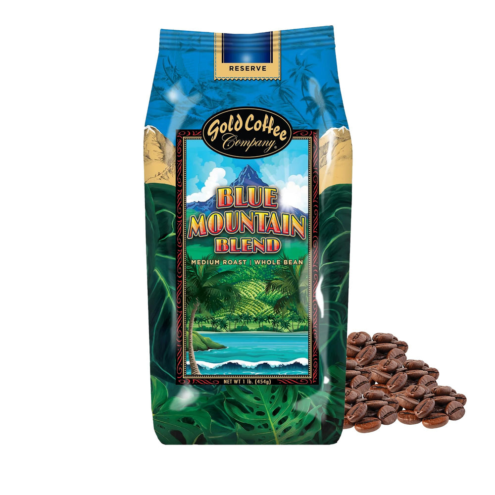 Gold Coffee Company front packaging showing 1 lb bag and freshness valve benefits