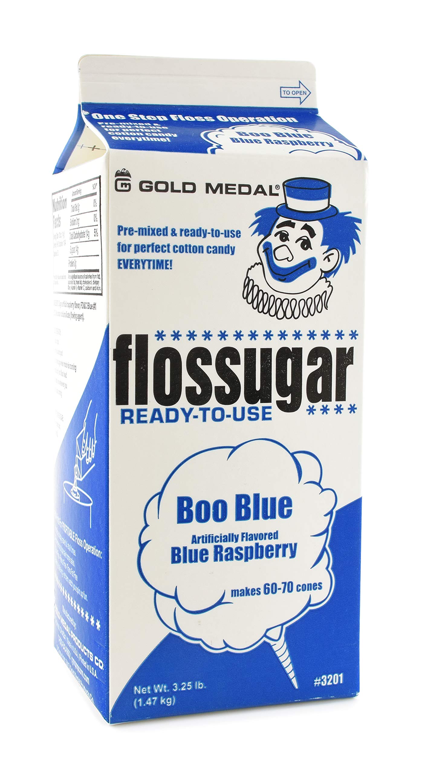 Gold Medal close-up of delicate sugar texture ensuring smooth, non-grainy floss