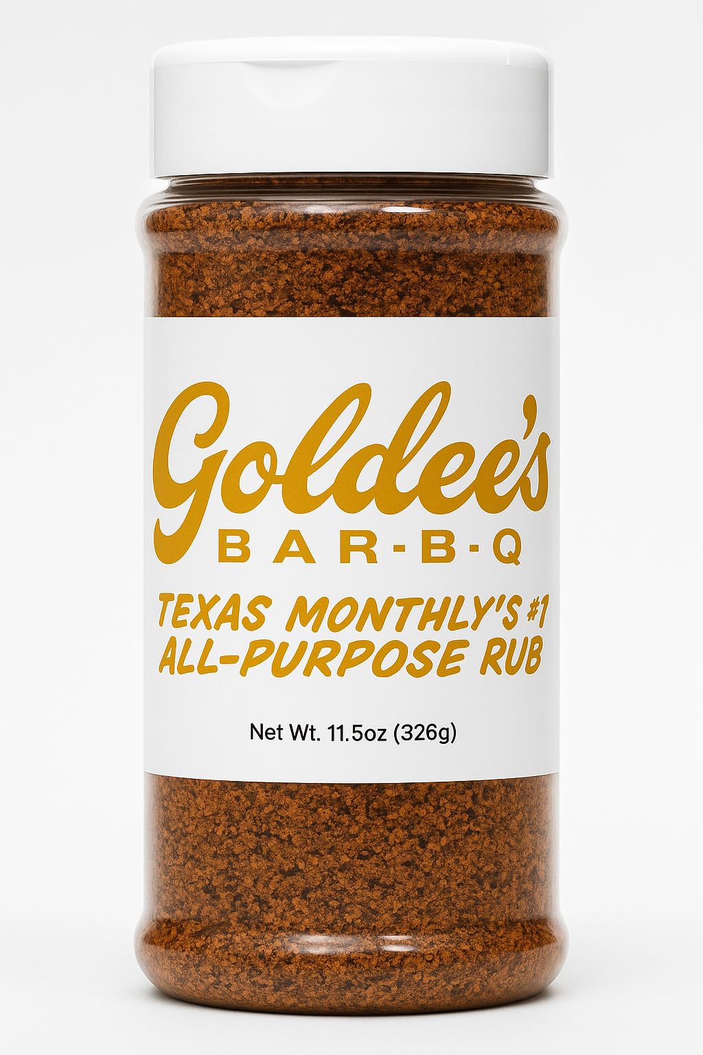 Goldee's Bar-B-Q front packaging showing jar and label for quick identification and convenience