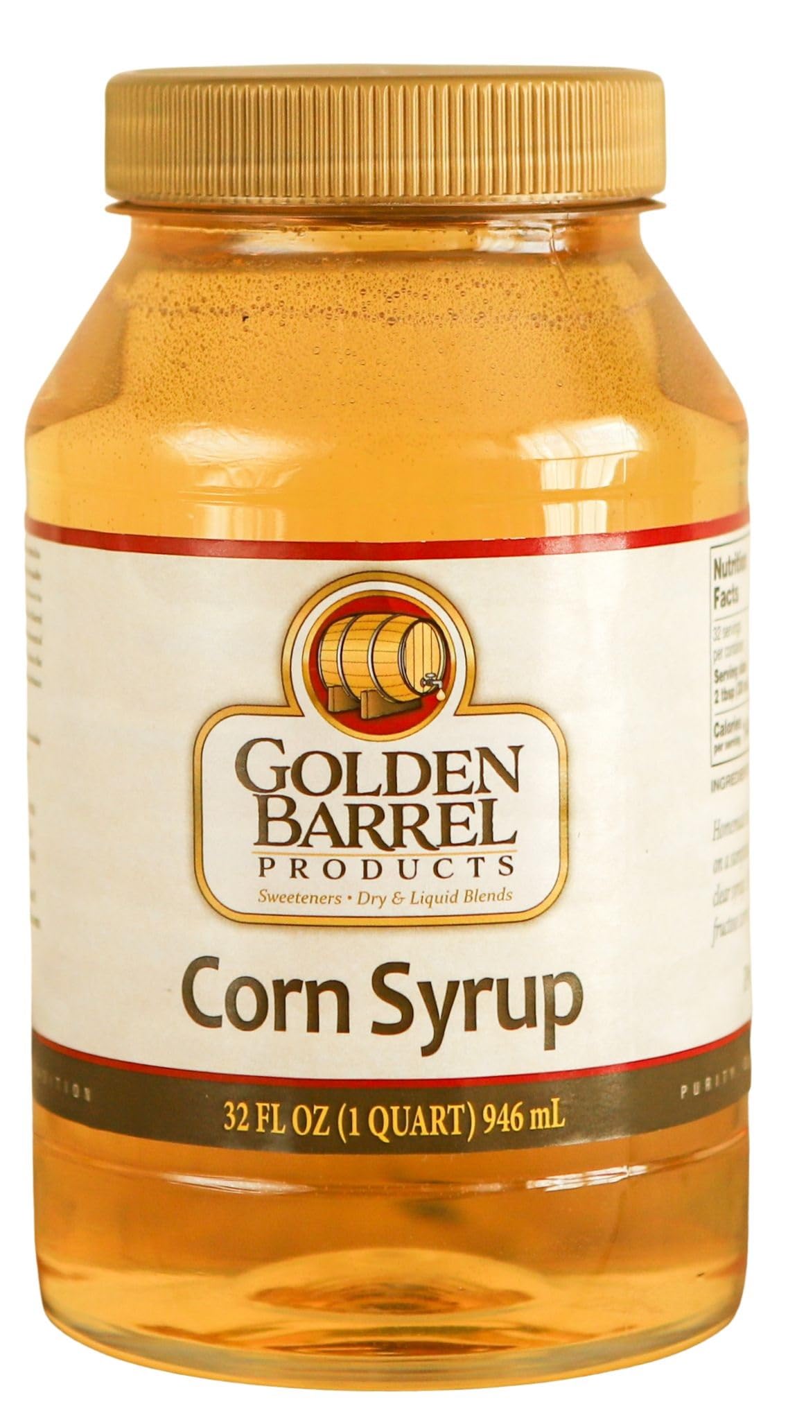 Golden Barrel front packaging showing 32 fl oz bottle and clear label benefit consistency