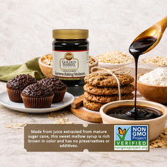 GOLDEN BARREL jar beside baking ingredients demonstrating recipe readiness