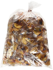 Golden Bowl cookie held in hand to show size and crisp texture, ideal for portioning and giveaways