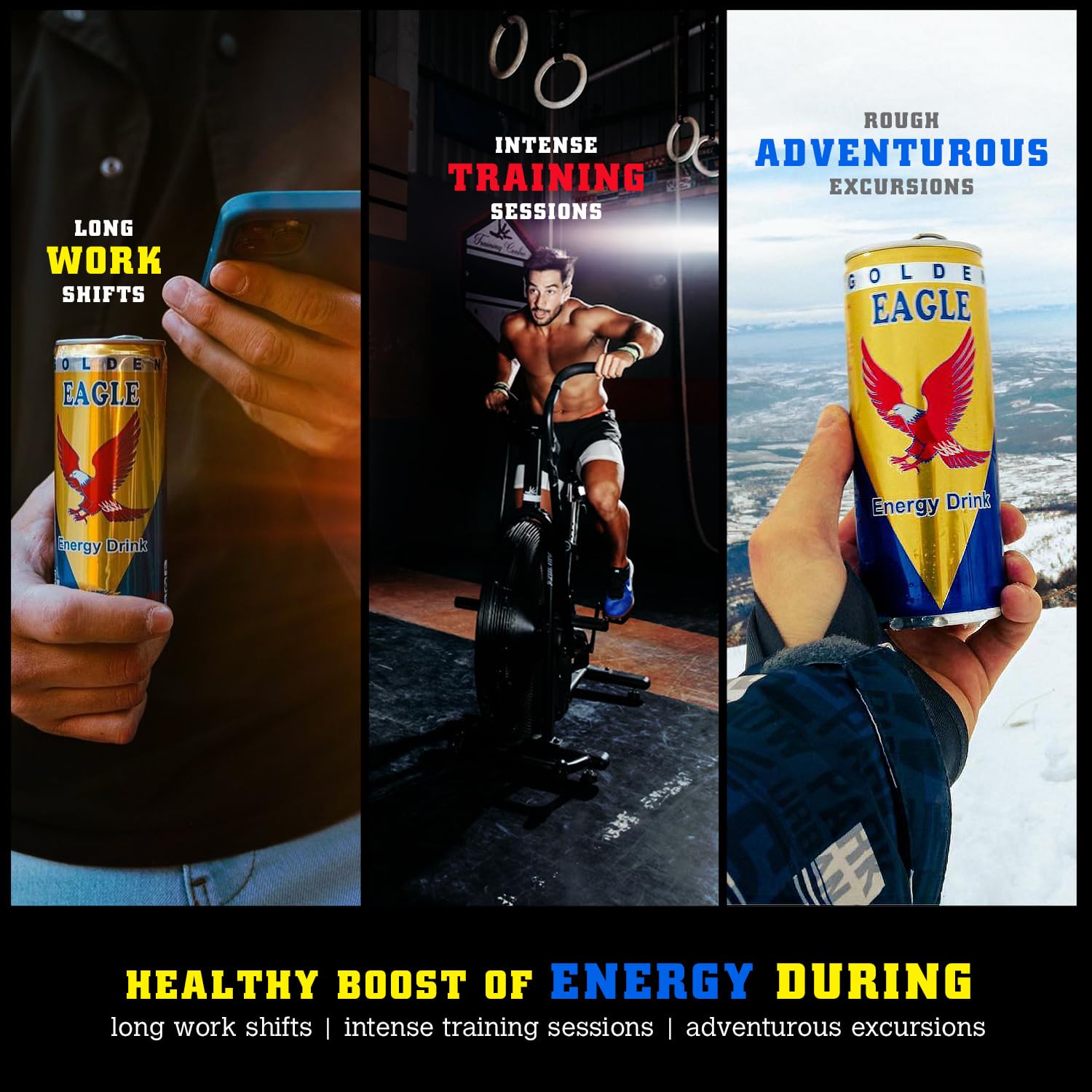Golden Eagle nutrition facts and ingredients label highlighting vitamins