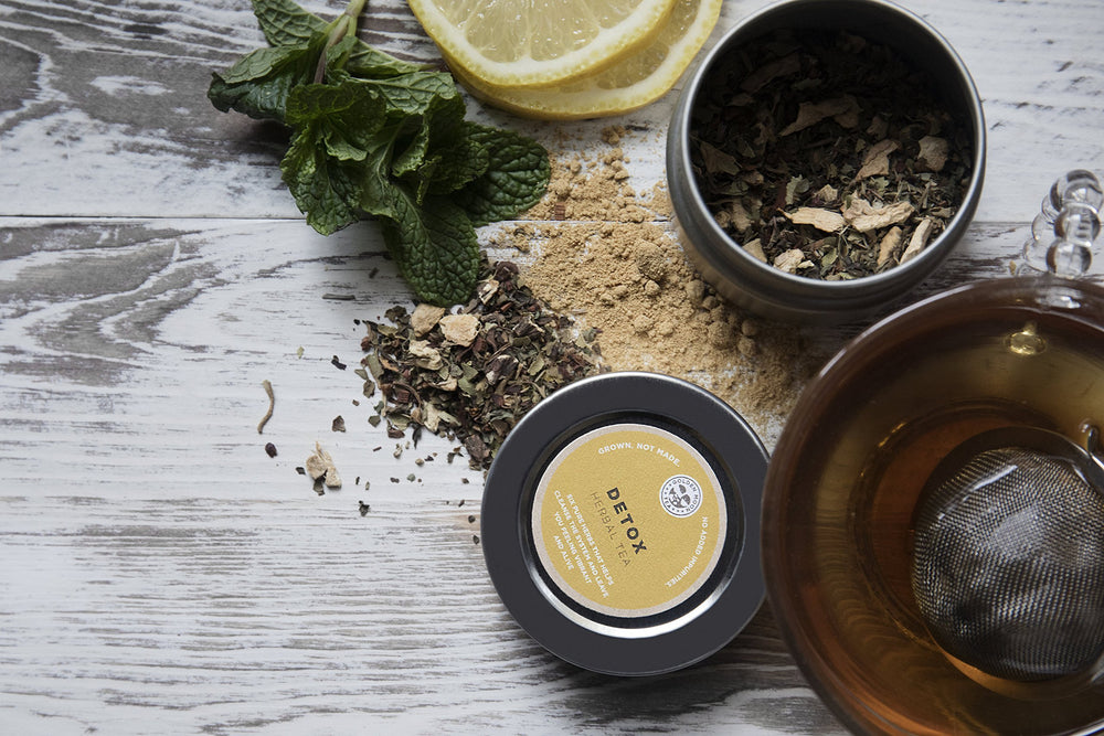 Golden Moon Tea brewing setup on kitchen counter for easy daily use