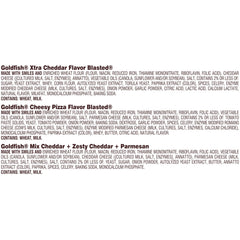 Close-up of Goldfish crackers texture highlighting baked cheese and crunchy appeal