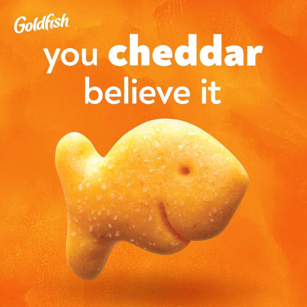 Goldfish pouch inside a lunchbox for convenient midday snacking benefit