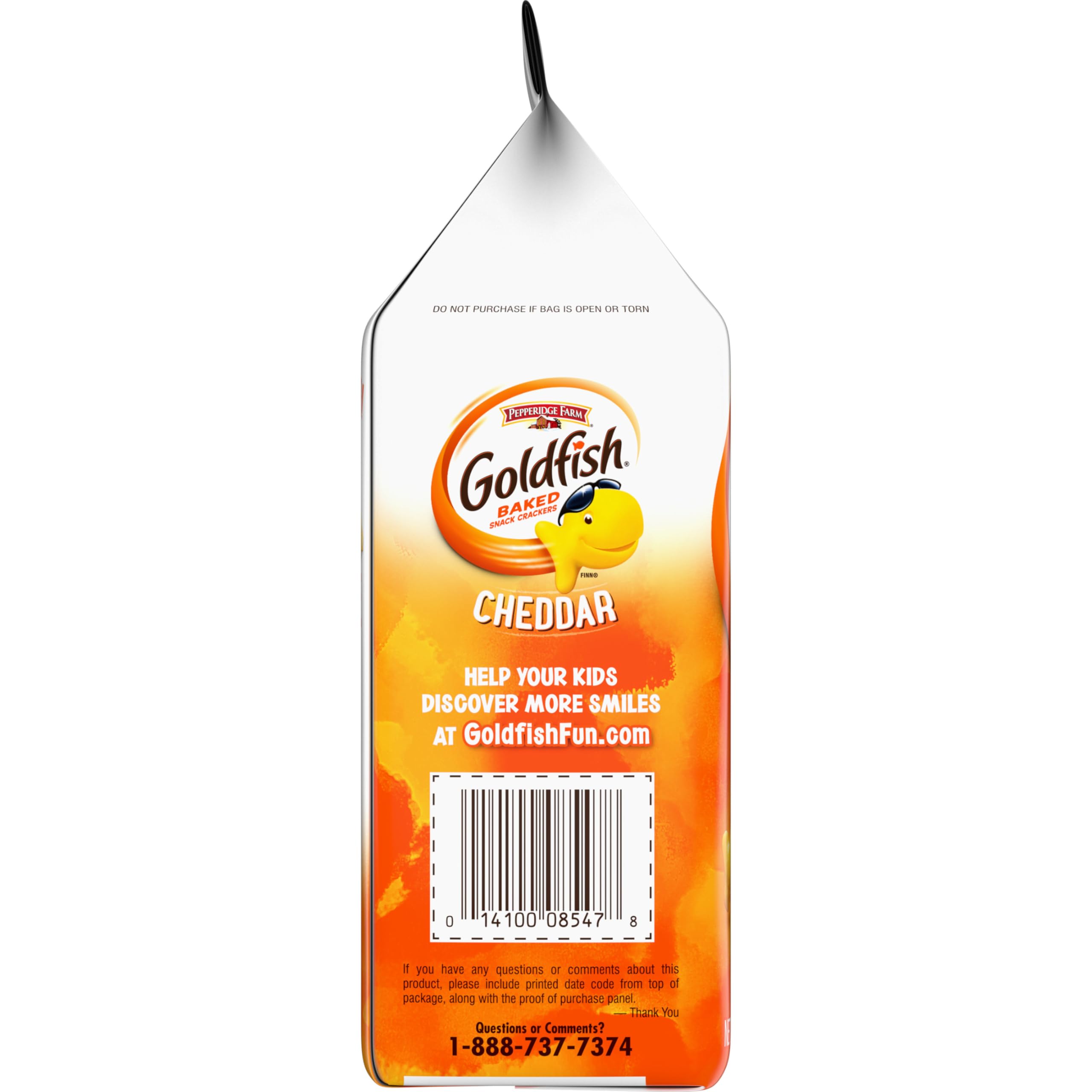 Goldfish nutrition label close-up showing ingredient transparency