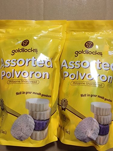Goldilocks front packaging showing assorted polvoron, ideal for gifting