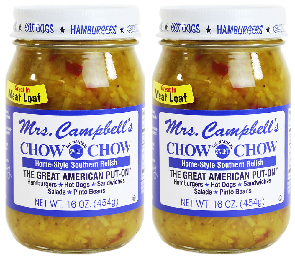 GOLDING FARMS Mrs. Campbell's front packaging showing clear jar and label, easy identification