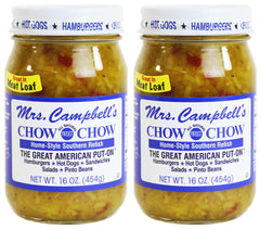 GOLDING FARMS Mrs. Campbell's front packaging showing clear jar and label, easy identification