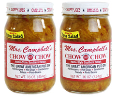 GOLDING FARMS Mrs. Campbell's front packaging showing two 16 oz glass jars, ready to use
