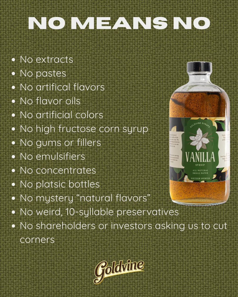 Goldvine small-batch studio: handcrafting syrup in glass pots showing artisanal quality benefit