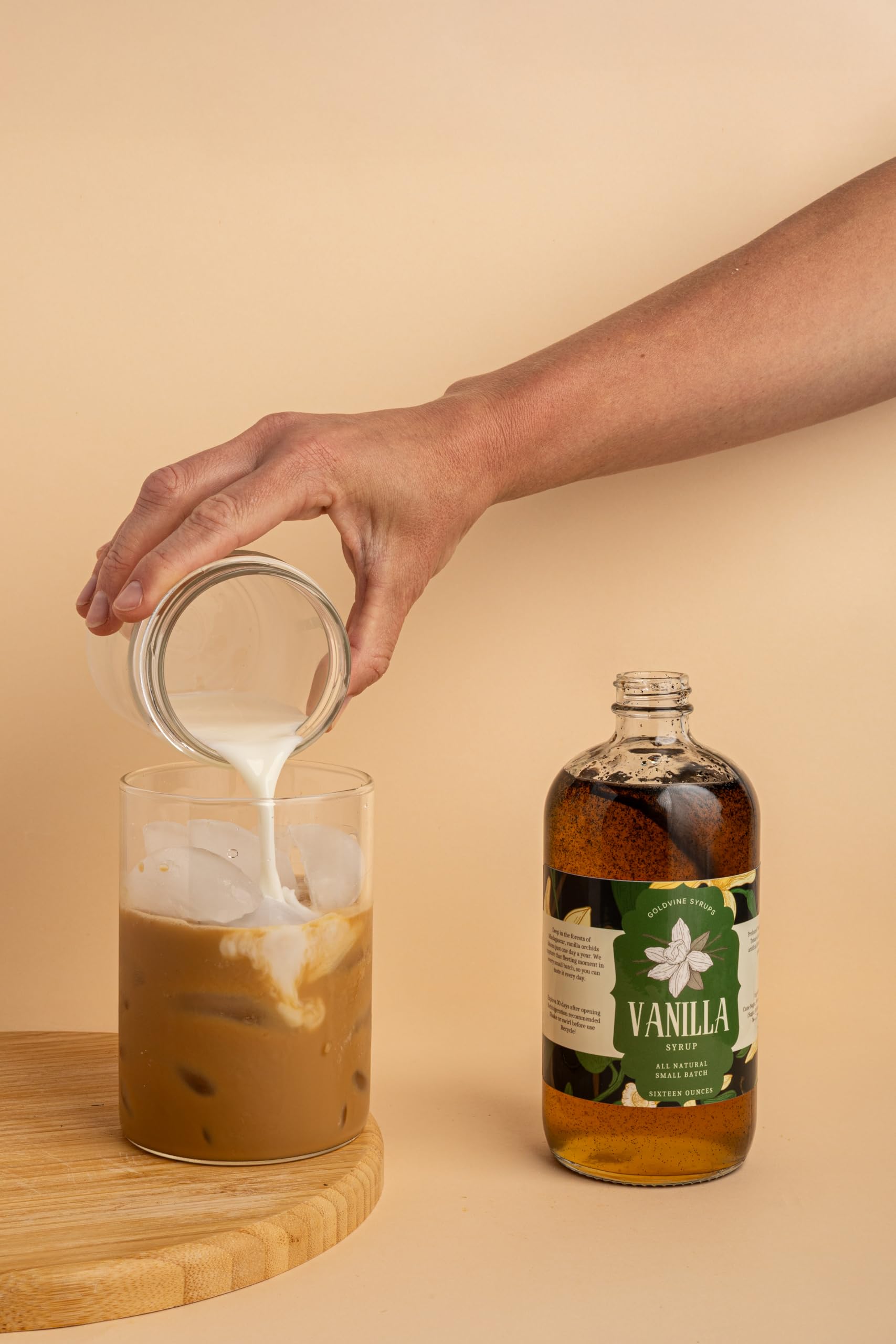 Goldvine label and ingredient list emphasizing transparency and simple ingredients benefit
