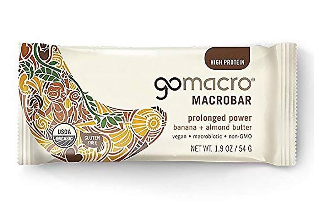 GoMacro MacroBar close-up of texture highlighting real banana and nuts