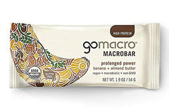 GoMacro MacroBar close-up of texture highlighting real banana and nuts
