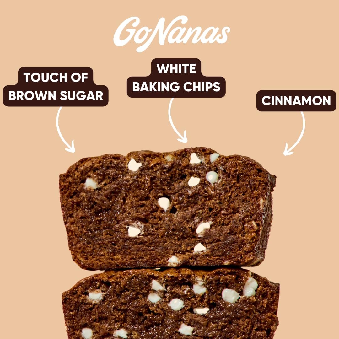 GoNanas close-up of crumb and cinnamon swirls showing moist texture