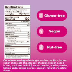 GoNanas mix close-up texture revealing cocoa flecks and chocolate chips for rich taste