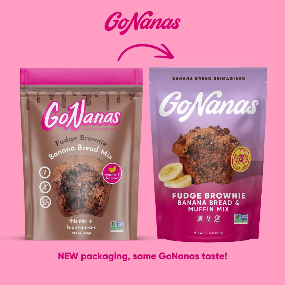 GoNanas ingredient spread with bananas and chocolate showing allergen-friendly base
