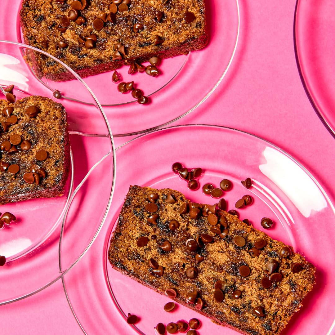 Stacked muffins made from GoNanas mix suggesting grab-and-go breakfast convenience