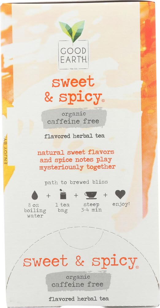 Good Earth Tea Co. close-up of rooibos blend showing texture and natural ingredients