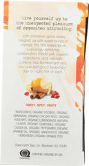 Good Earth Tea Co. iced sweet and spicy tea served with orange slice for refreshing flavor