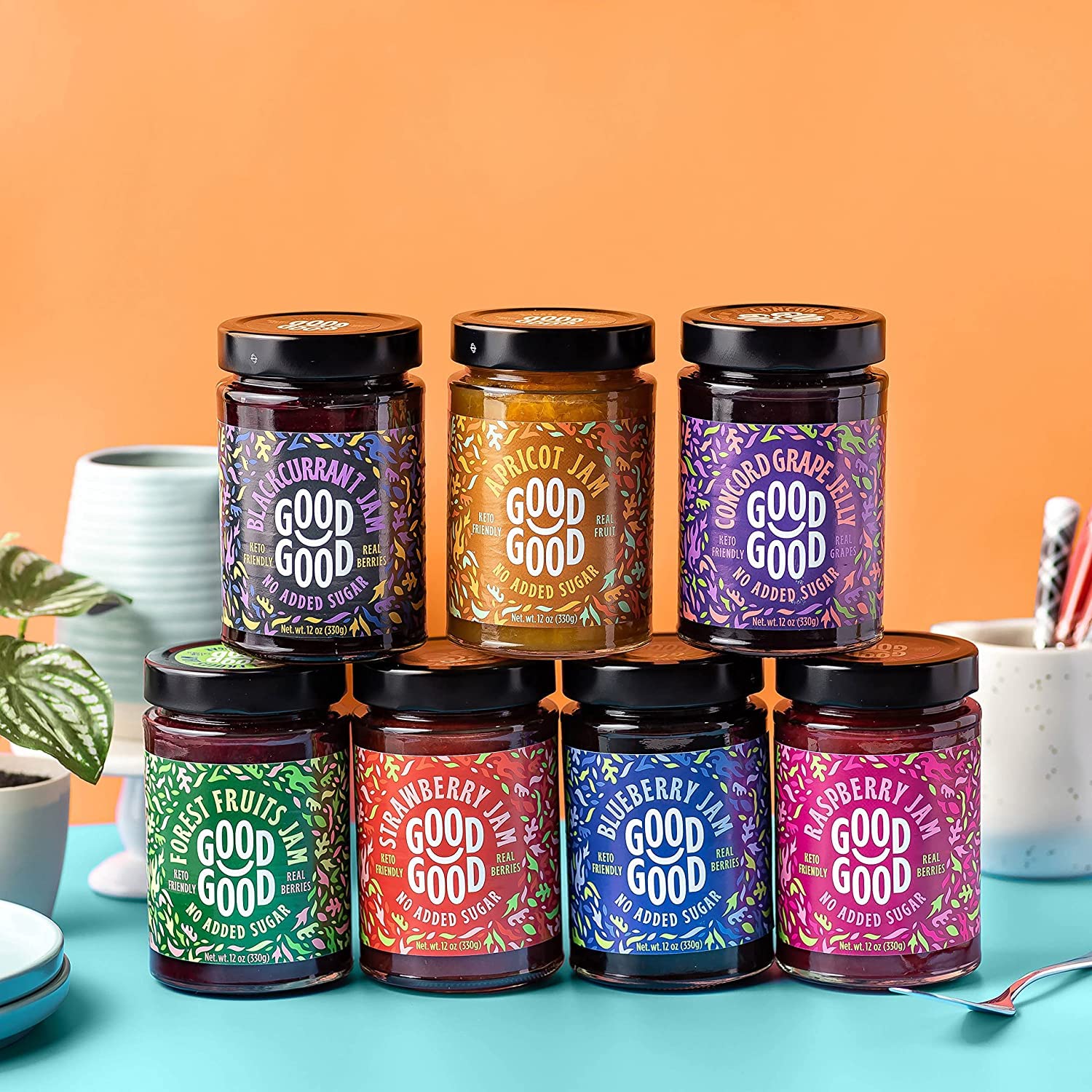 Good Good jam in a breakfast scene suggesting versatile use and family-friendly appeal