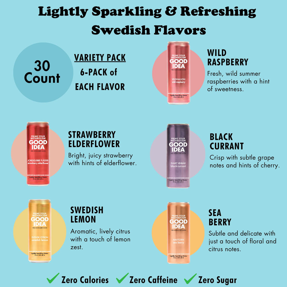 Good Idea can held in hand to show 12 oz size and portability benefit