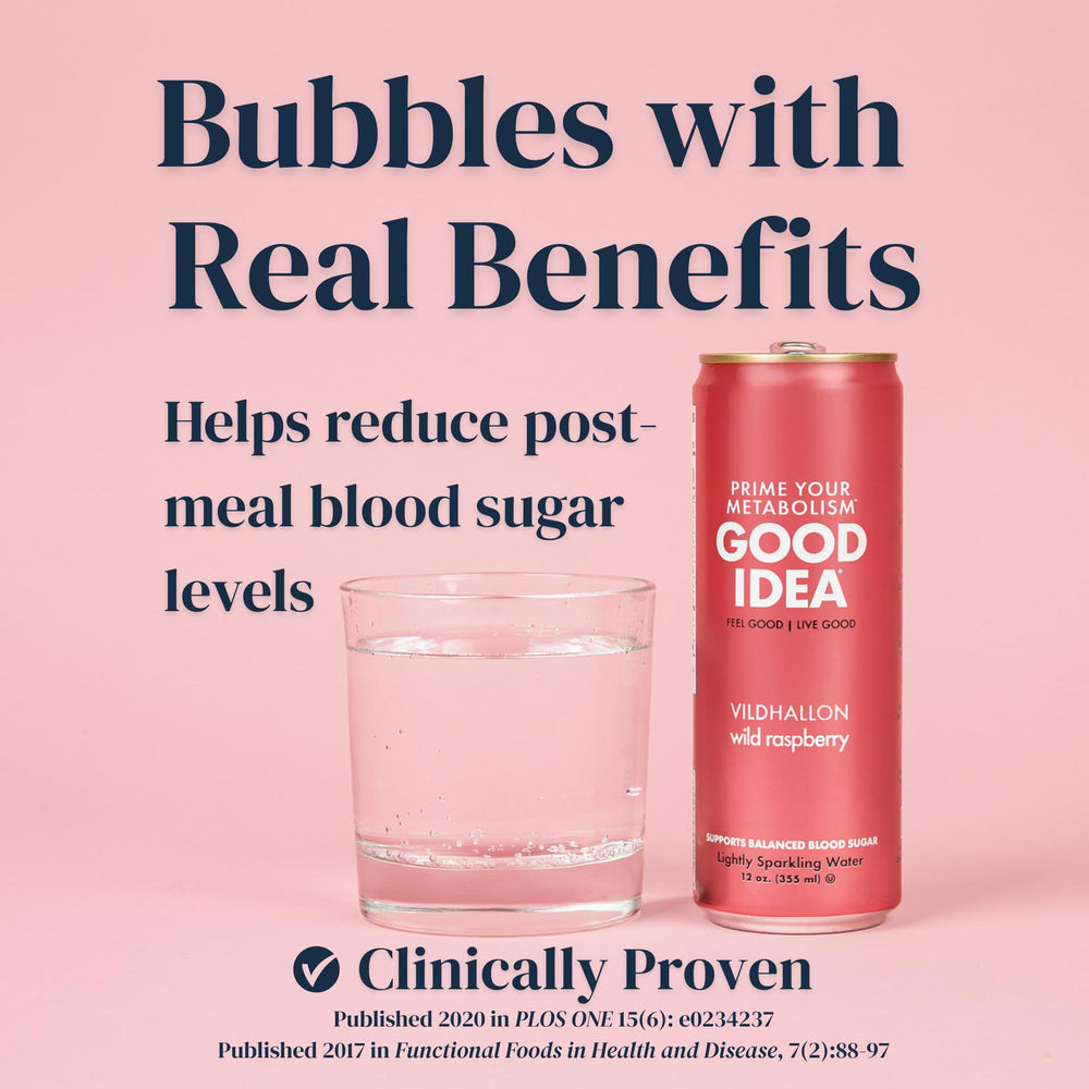 Good Idea can served with a meal demonstrating timing and support benefits