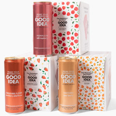 Good Idea front packaging of Triple Berry Trio showing all three flavors and freshness