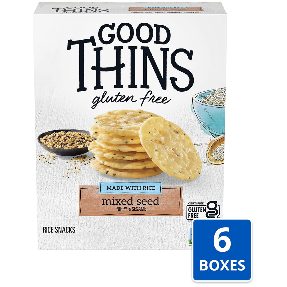 Good Thins stacked boxes for bulk convenience and pantry-ready organization