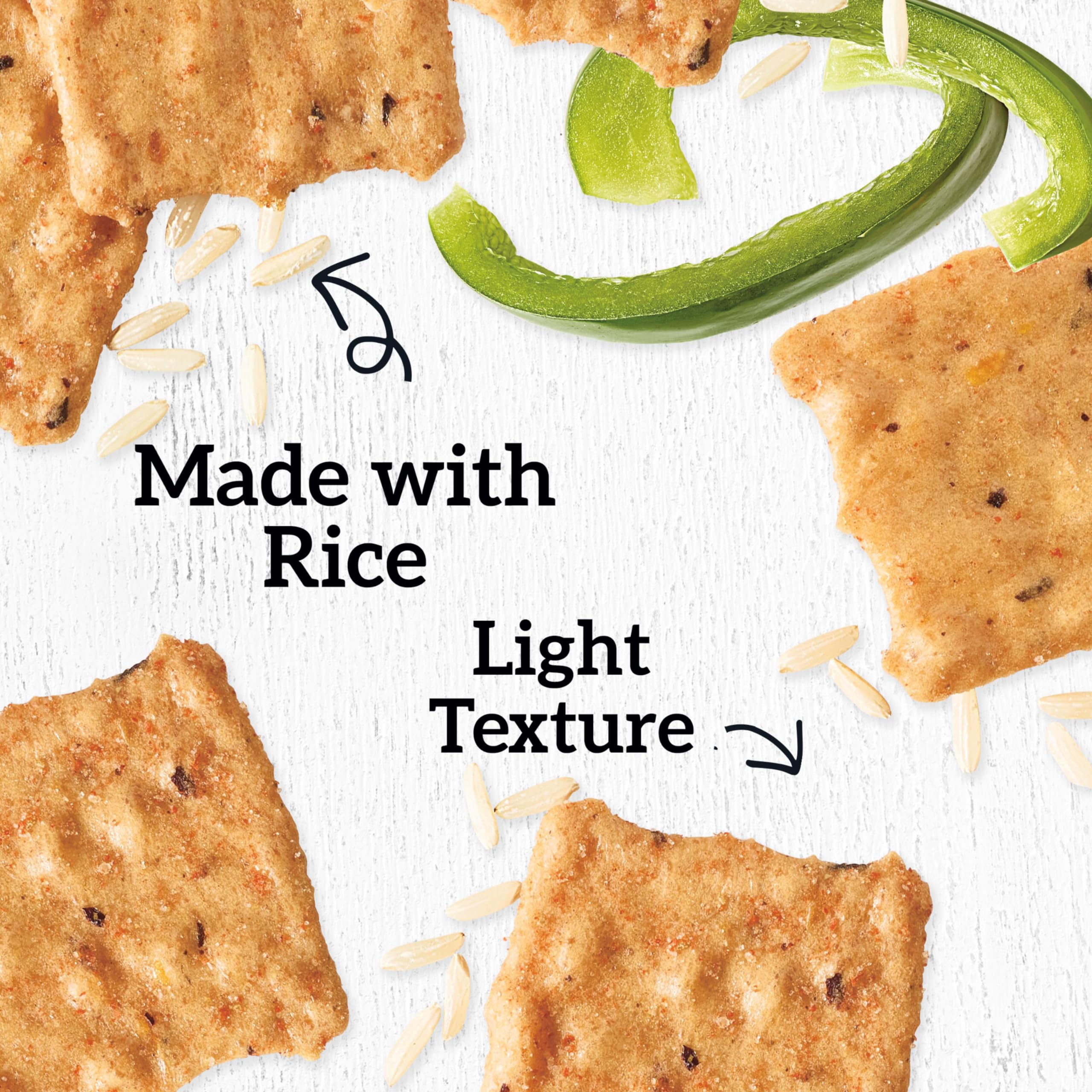 Good Thins crackers arranged on wooden plate for easy serving