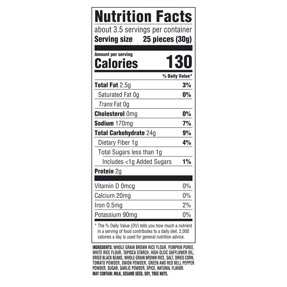 Good Thins nutrition and certification label showing gluten-free benefit