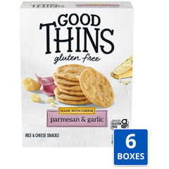 Good Thins crackers stacked to show crispness and bite for snacking