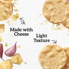 Close-up texture of Good Thins cracker highlighting baked crunchy surface
