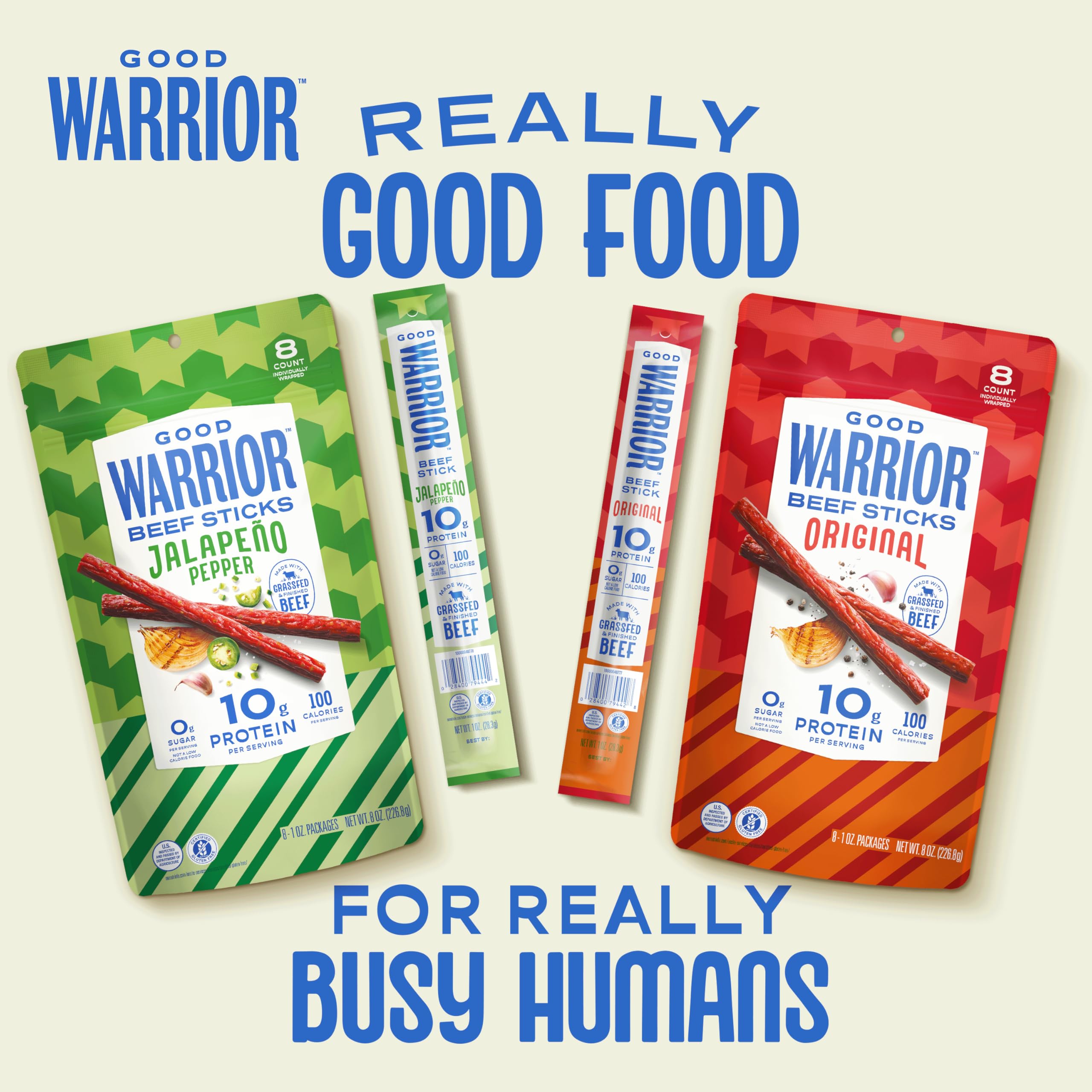 Good Warrior nutrition label and ingredients emphasizing clean formulation
