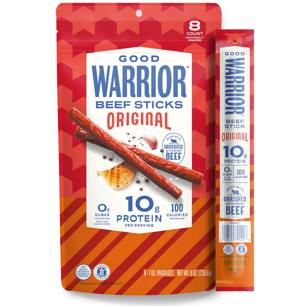 Good Warrior front packaging showing 8-count pack and benefits