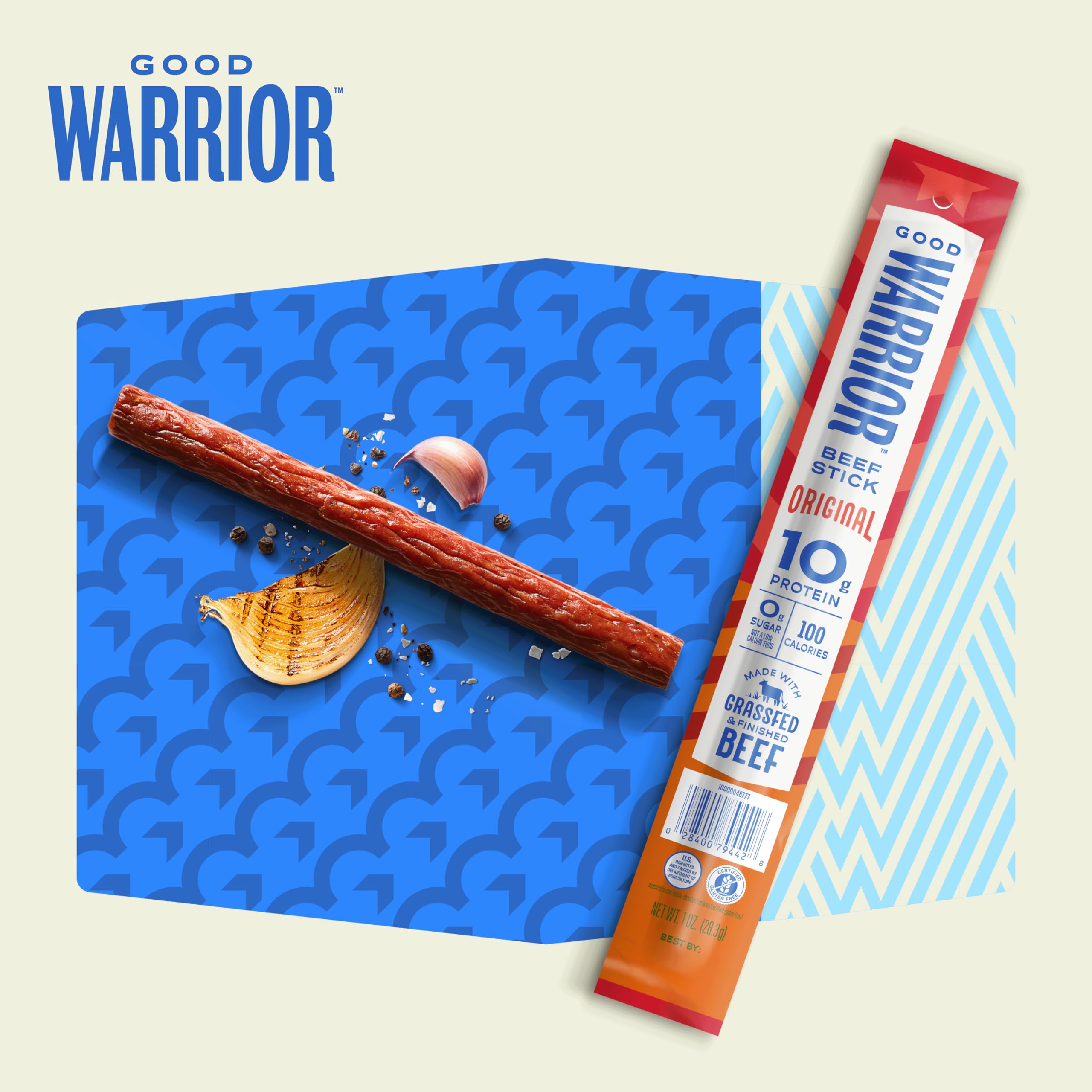 Good Warrior sticks tucked inside backpack demonstrating on-the-go portability