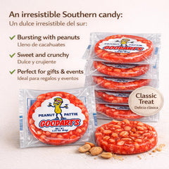 Goodart's bar cross section showing nougat and peanut butter layers for flavor clarity