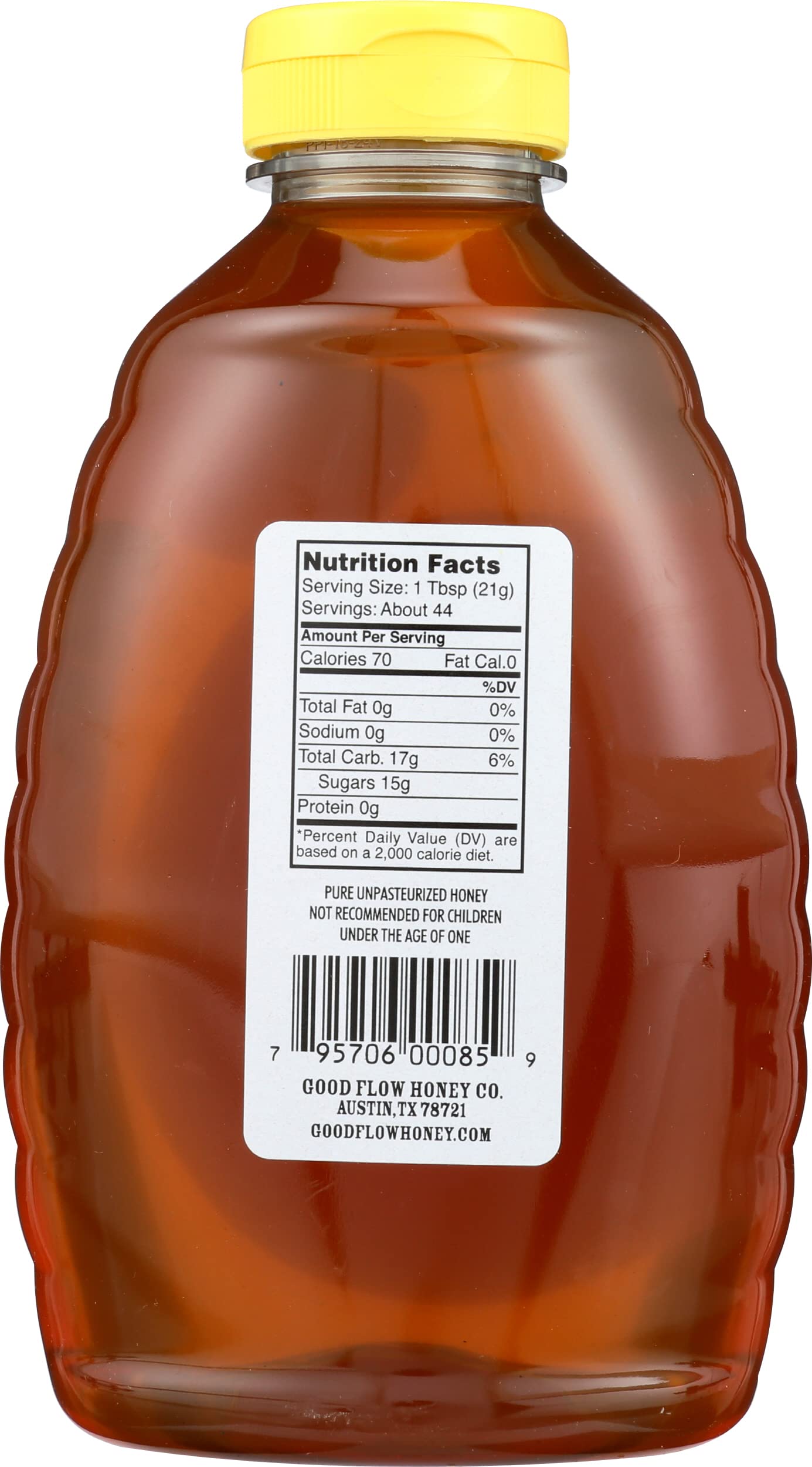 Goodflow Honey & Juice pouring a golden drizzle to add natural sweetness