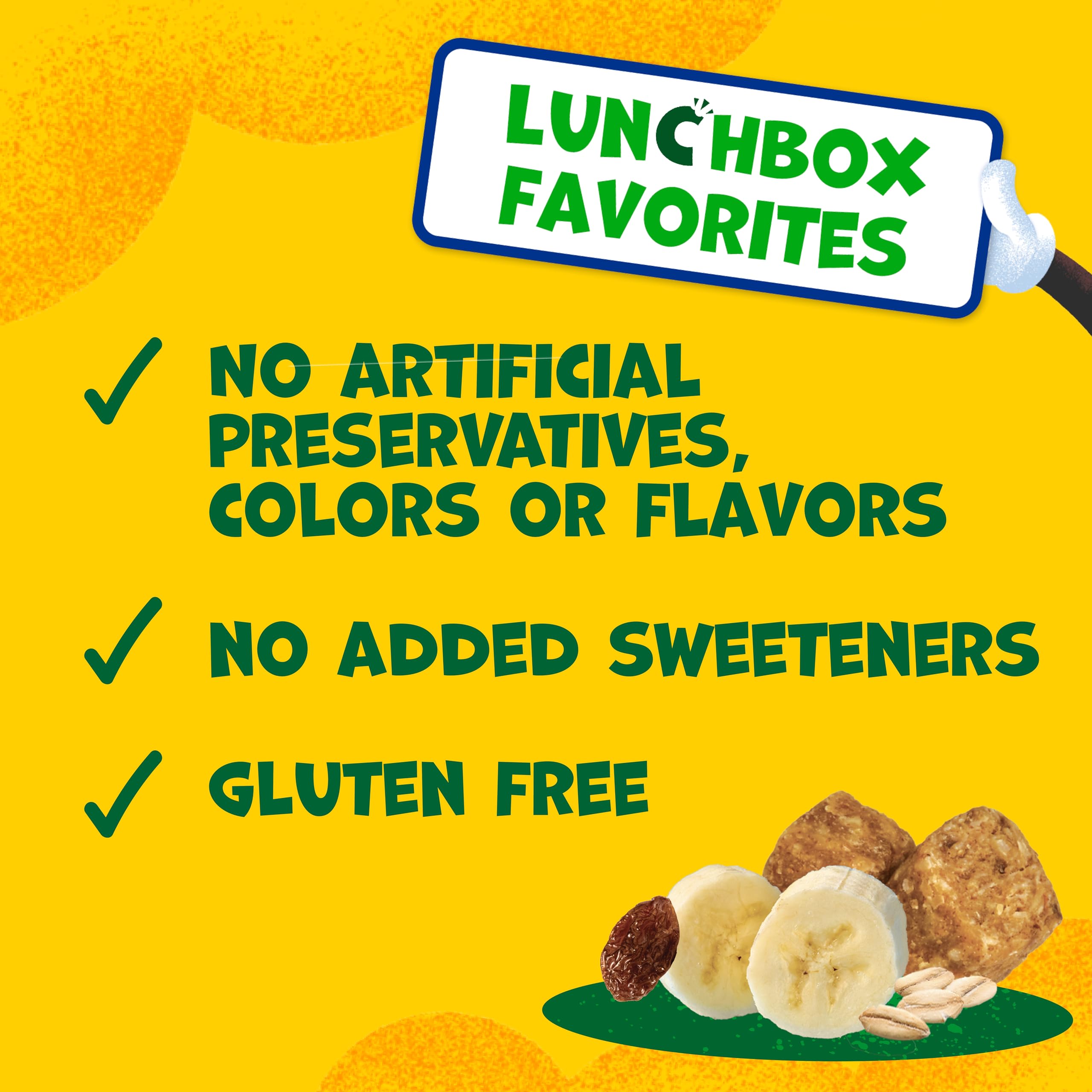 Goodies held in child's hand illustrating kid-friendly portion size and effortless eating