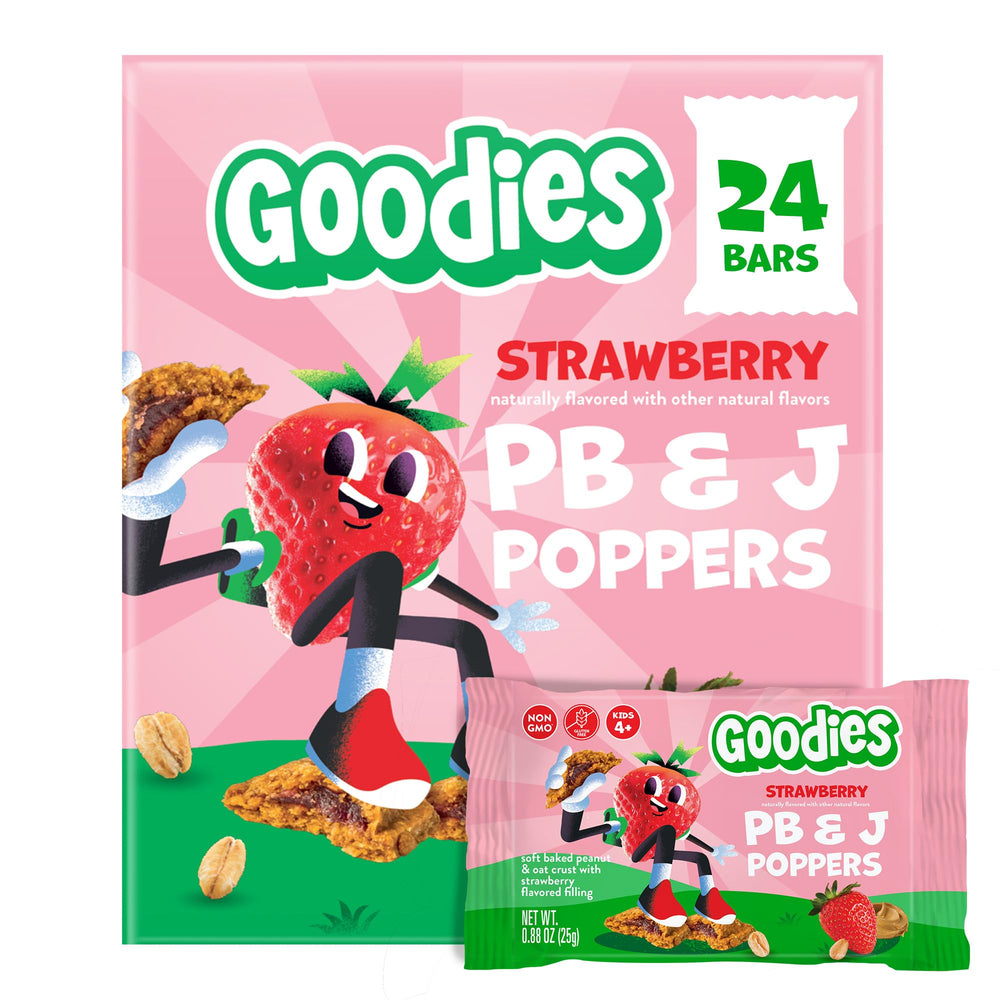 Goodies front packaging showing 24-count box and benefits