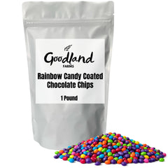 Goodland Farms front pouch view showing resealable 1 lb packaging and colorful chips