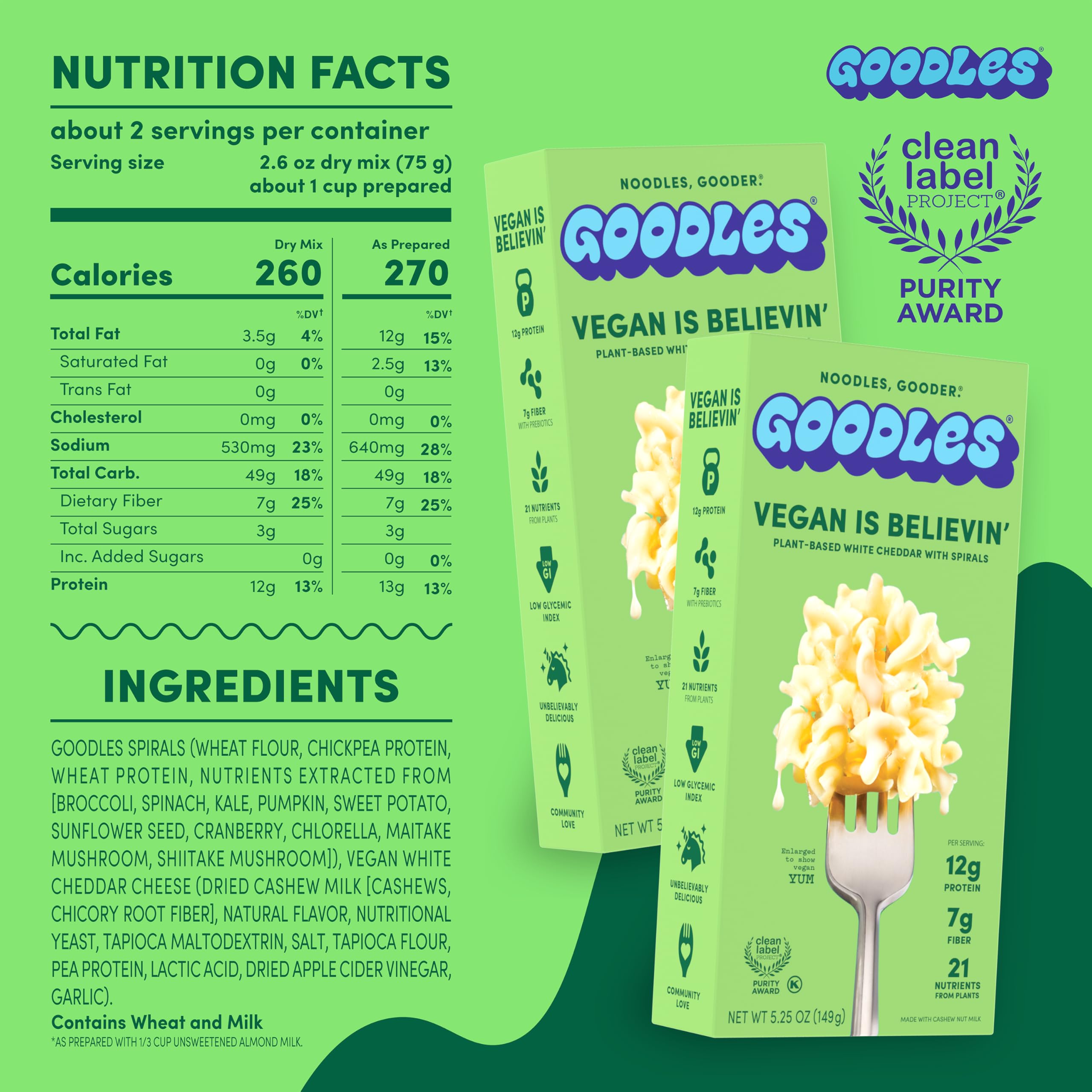 GOODLES creamy sauce close-up highlighting smooth cashew-based texture and flavor