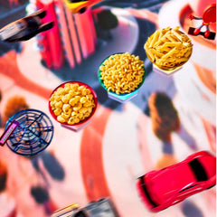 GOODLES cooked pasta texture close-up showing firm bite and sauce adhesion benefit