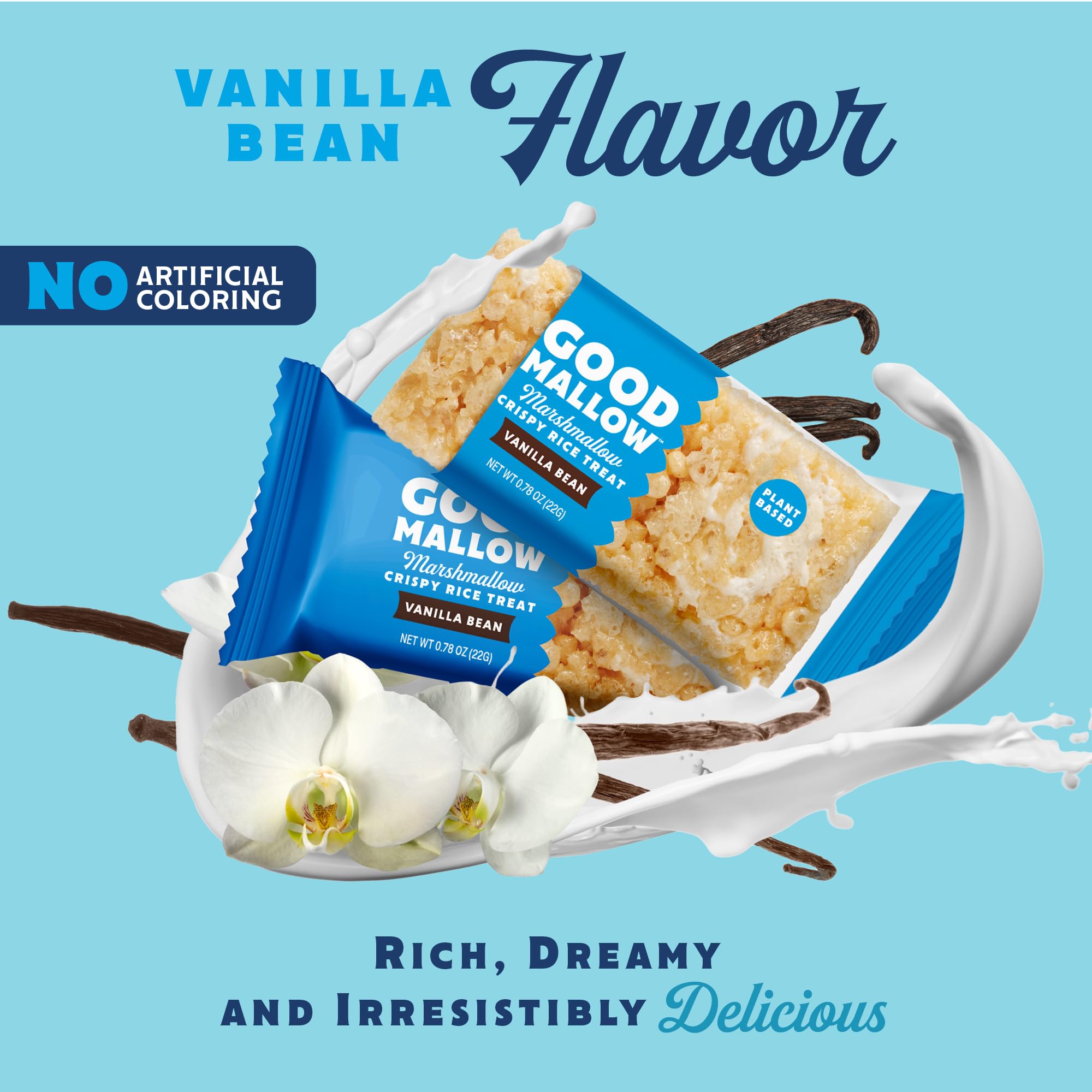 GoodMallow bar beside a ruler for size comparison demonstrating single-serve portability