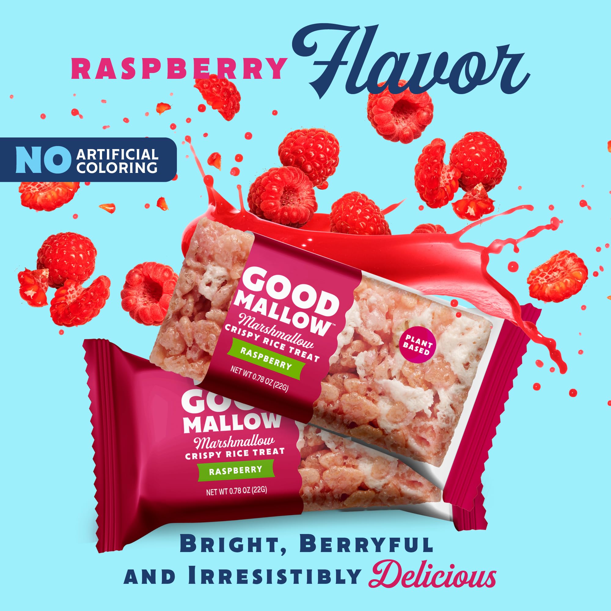GoodMallow individually wrapped bar unwrapped to show convenient portion and freshness