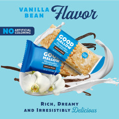 GoodMallow raspberry bar held in hand ready-to-eat, portable snack on the go
